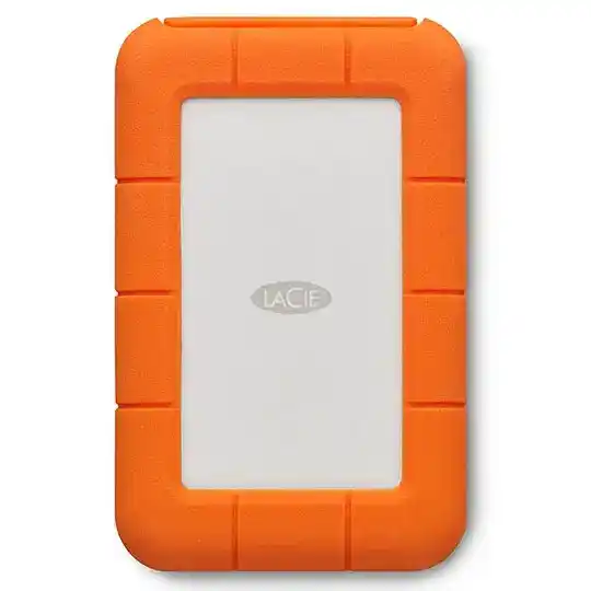 LaCie Rugged 4TB External Portable Hard Drive/HDD Rugged Orange/White